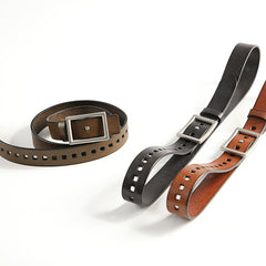Handmade Slim Genuine Leather Black Fashion Belt Brown Belt Long Belts Slim Belt for Men - iwalletsmen