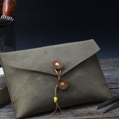 Handmade Vintage Mens Leather Clutch Wallet Cool Wristlet Wallet for Men - iwalletsmen