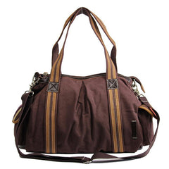 Cool Canvas Black Men 13 inches Messenger Bag Green Side Bag Travel Handbag For Men - iwalletsmen
