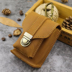 Leather Mens Cigarette Cases with Lighter Holder With Belt Loop Cigarette Holder For Men - iwalletsmen