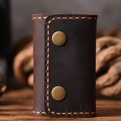 Handmade Leather Mens Cool Key Wallet Car Key Holder Car Key Case for Men