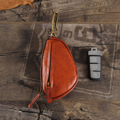 Genuine Leather Mens Cool Key Wallet Car Key Change Coin Holder Car Key Case for Men