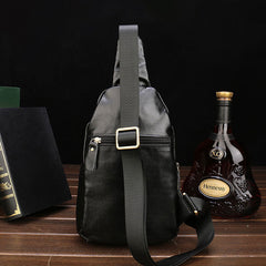 Cool Leather Mens Sling Bags Sling Shoulder Bags Sling Backpack Chest Bag for men - iwalletsmen
