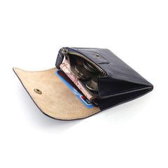 Leather Mens Front Pocket Wallet Small Wallet Card Wallet Change Wallet for Men - iwalletsmen