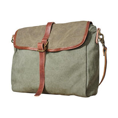 Fashion Canvas Mens Side Bag Canvas Messenger Bags Canvas Satchel Courier Bag for Men - iwalletsmen