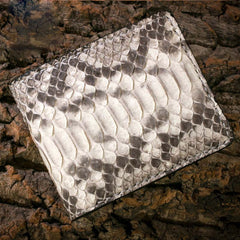 Handmade Leather Boa Skin Mens billfold Wallet Cool Leather Wallet Slim Wallet for Men