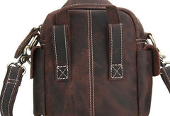 Cool Leather Mens Camera Bag Small Shoulder Bag Crossbody Bag For Men - iwalletsmen