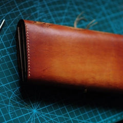 Handmade Leather Vintage Tooled Floral Mens Long Wallet Cool Long Wallet for Men - iwalletsmen