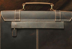 Vintage Leather Messenger Bag Briefcase Handbag Cool Shoulder Bag For Men - iwalletsmen