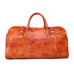 Vintage Leather Mens Large Weekender Bag Travel Bag Duffle Bags - iwalletsmen