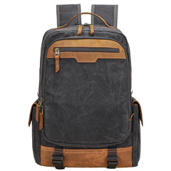 CANVAS WATERPROOF 15‘’ MENS LARGE NIKON CAMERA BACKPACK CANON CAMERA BAG DSLR CAMERA BAG FOR MEN - iwalletsmen