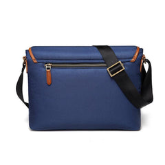 Blue Nylon Leather Mens Casual Side Bag Small Messenger Bags Casual Courier Bags for Men - iwalletsmen