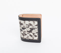 Black Leather Mens Snakeskin billfold Wallet Bifold Front Pocket SnakeSkin Small Wallet For Men - iwalletsmen
