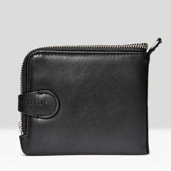 Handmade Mens Cool billfold Leather Wallet Men Small Wallets Bifold for Men