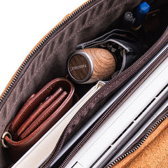 Genuine Leather Mens Cool Messenger Bag Work Bag Satchel Bag Briefcase Bag for men