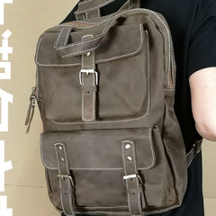 Vintage Mens Backpacks Laptop Backpack Travel Backpack Bags for Men - iwalletsmen