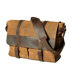 Mens Canvas Side Bag Canvas Messenger Bag Courier Bag Shoulder Bag for Men - iwalletsmen