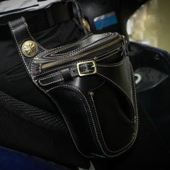 Leather Belt Pouch Mens Small Cases Waist Bag Hip Pack Belt Bag Fanny Pack Bumbag for Men
