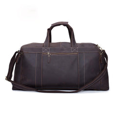 Vintage Leather Mens Weekender Bag Travel Bags Cool Duffle Bag for Men - iwalletsmen