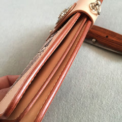 Handmade Leather Biker Wallet Mens Cool Chain Wallet Trucker Wallet with Chain