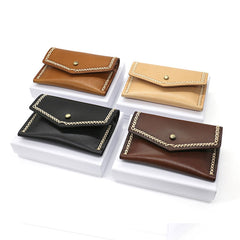 Vintage Leather Mens Card Wallet Change Wallet Coin Wallet Front Pocket Wallet for Men - iwalletsmen