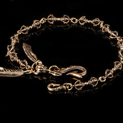 Brass biker trucker Tibetan Keychain wallet Chain for chain wallet biker wallet trucker wallet