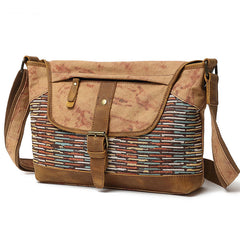 Mens Canvas Rustic Side Bag Messenger Bag Camera Courier Bag Shoulder Bag for Men - iwalletsmen