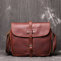 Maroon Cool Leather 10 inches Brown Messenger Bag Side Bag Courier Bag For Men - iwalletsmen