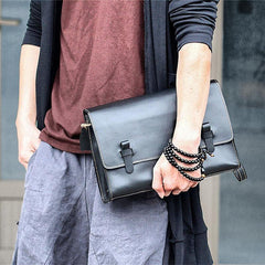 Cool Black Leather Mens 10