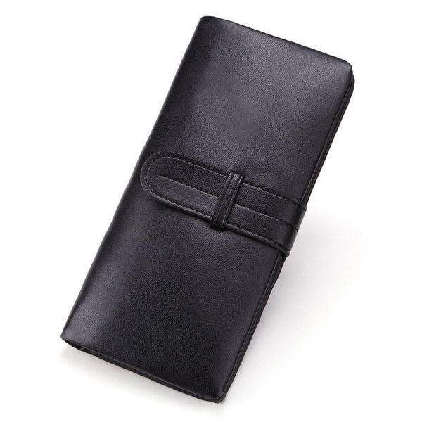 Cool Black Mens Leather Long Wallet Bifold Long Wallet for Men - iwalletsmen