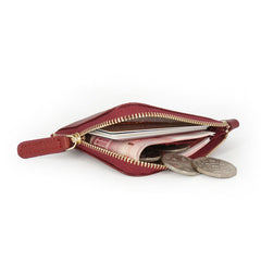 Leather Mens Zipper Small Wallet Wristlet Wallet Clutch Wallet Small Wallet for Men - iwalletsmen
