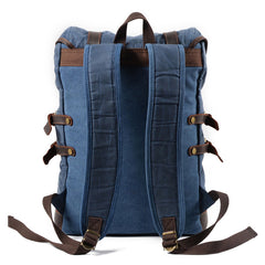 Waxed Canvas Mens Travel Backpack Canvas Hiking Backpack Canvas Backpack for Men - iwalletsmen