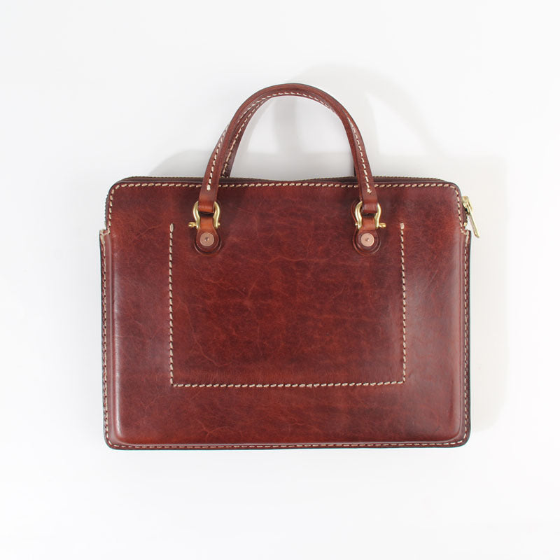 Fashionable Handmade Leather Mens Cool Small Business Bag Messenger Bag Briefcase Work Bags Laptop Bag for men - iwalletsmen