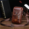 Cool Leather Mens Vintage Small Side Bag Belt Pouch Belt Bag For Men - iwalletsmen