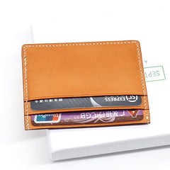 Leather Mens Card Wallet Card Holder Front Pocket Wallet Small Slim Wallet for Men - iwalletsmen