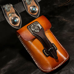 Leather Belt Pouch Mens Small Cases Waist Bag Hip Pack Belt Bag Fanny Pack Bumbag for Men