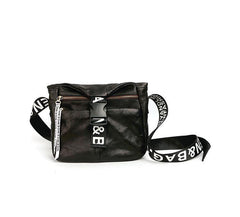 Black Leather Mens Casual Small Courier Bag Messenger Bags Brown Postman Bag For Men - iwalletsmen