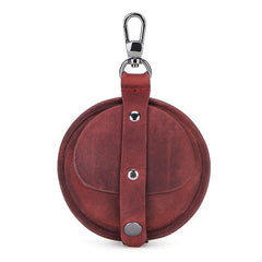 Brown Multi-function Women Mens Red Coin Purse Earphone holder AirPods Case For Men and Women - iwalletsmen