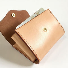 Handmade Leather Mens Cool billfold Wallet Card Holder Small Card Slim Wallets for Men