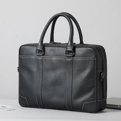 Handmade Leather Mens Cool Messenger Bag Work Bag Business Bag Briefcase Bag for men