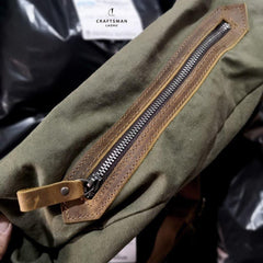 Army Green Canvas Mens Sling Bag One Shoulder Pack Sling Pack Bag For Men - iwalletsmen