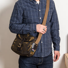 Canvas Mens Saddle Casual Camouflage Shoulder Bag Courier Bag Side Bag Messenger Bag for Men - iwalletsmen