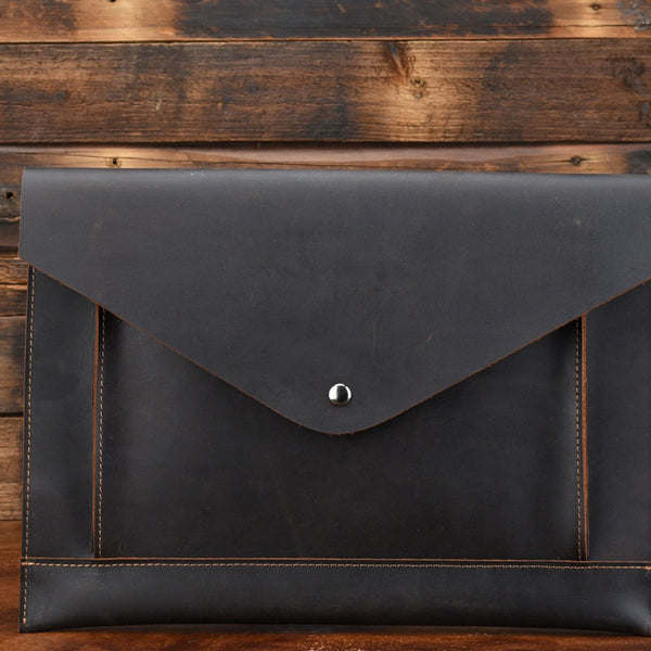 BLACK and BROWN MENS LEATHER SLIM CLUTCH PURSE BAG CLUTCH BAG FOR MEN - iwalletsmen