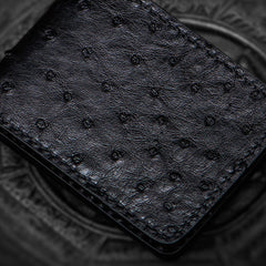 Handmade Leather License Wallet Tooled Mens billfold Wallet Cool Leather Wallet Slim Wallet for Men