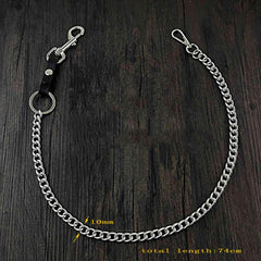 Hook Silver Punk Pants Chain Fashion Wallet Chain Biker Waist Wallet Chain For Men - iwalletsmen