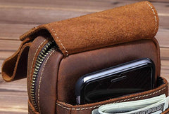 HANDMADE LEATHER MENS WAIST BAG HIP PACK BELT BAG FANNY PACK BUMBAG FOR MEN - iwalletsmen