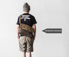 Canvas Mens Cool Small Messenger Bag iPad Bag Chest Bag Bike Bag Cycling Bag for men - iwalletsmen