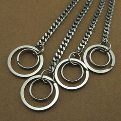 304 Solid Stainless Steel 15inch Wallet Chain Cool Punk Rock Biker Trucker Wallet Chain Trucker Wallet Chain for Men - iwalletsmen