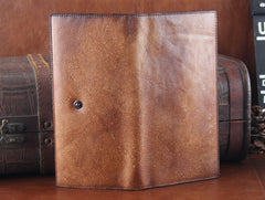 Handmade Leather Mens Clutch Cool Braided Wallet Clutch Wristlet Wallet for Men