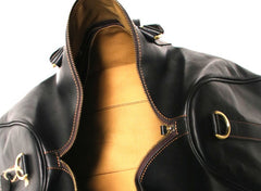 Cool Leather Mens Weekender Bags Travel Bag Shoulder Bags for Men - iwalletsmen